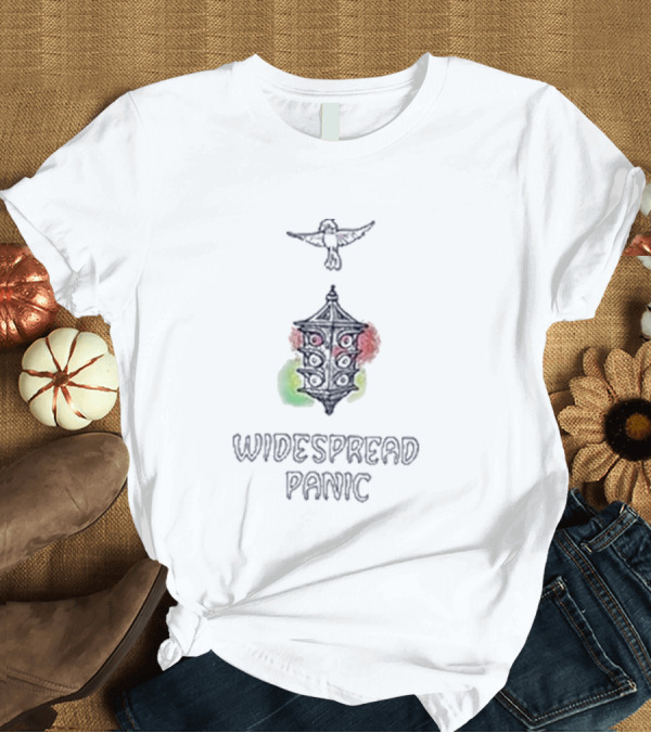 T-Shirt: Widespread Panic Song Small Town Lantern and Bird T-Shirt Widespread Panic Song Small Town Lantern and Bird T-Shirt