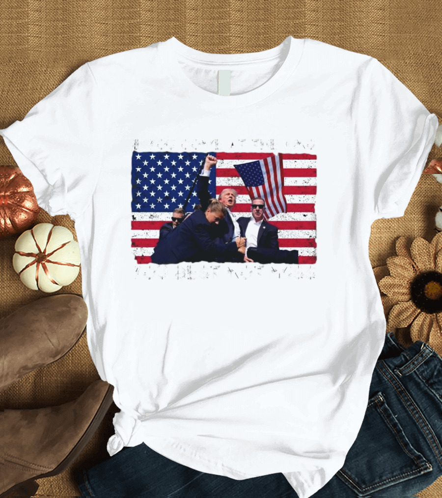 If You Come at the King You Best Not Miss US Flag Trump 2024 Fight T-Shirt