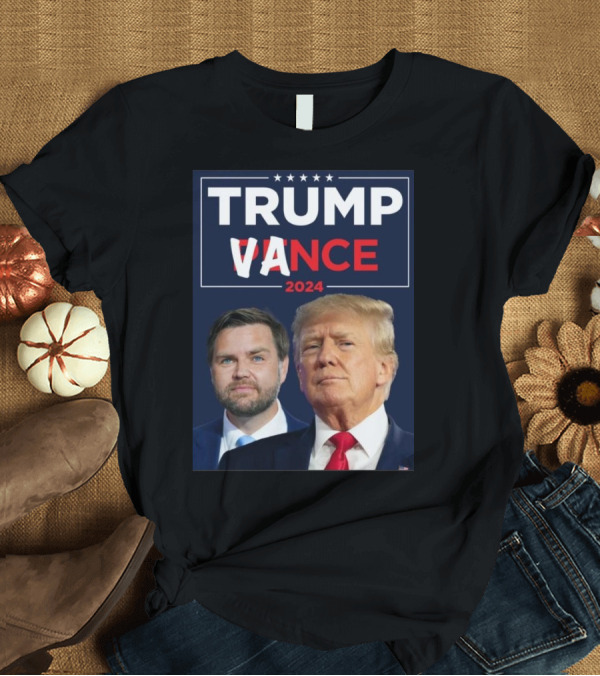 T-Shirt: Trump Vance 2024 Political Campaign Image Featuring Candidates T-Shirt Trump Vance 2024 Political Campaign Image Featuring Candidates T-Shirt