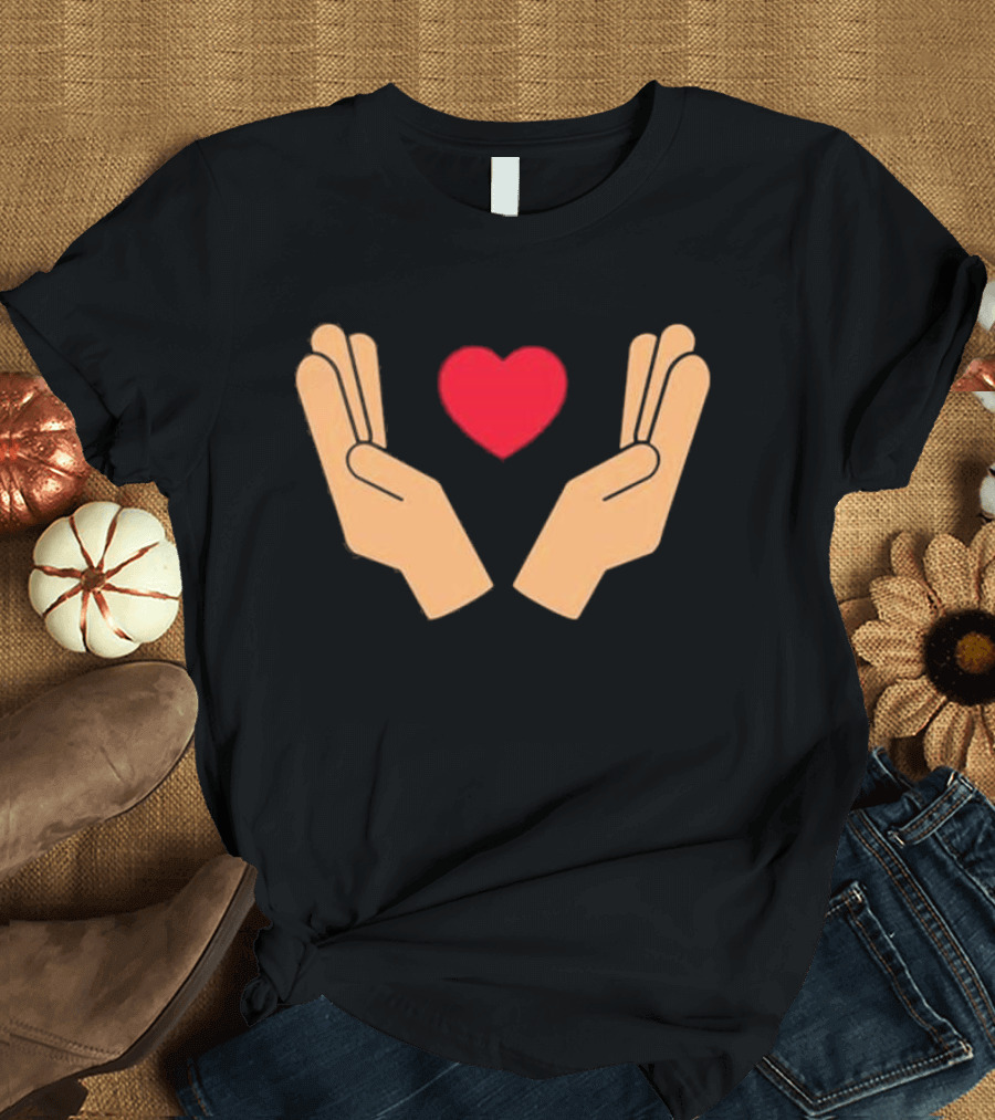 Pop Base Global Forgiveness Day Heart and Hands T-Shirt