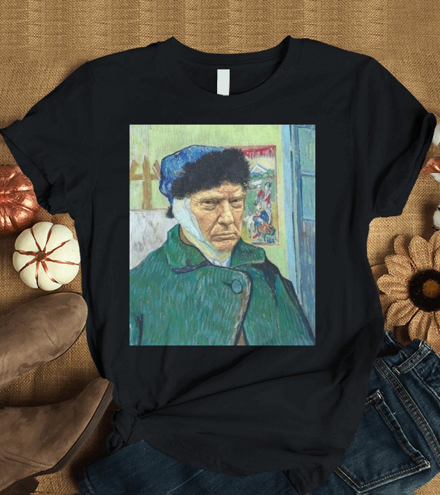 Trump Van Gogh 2024 Mashup Iconic Art Fusion T-Shirt