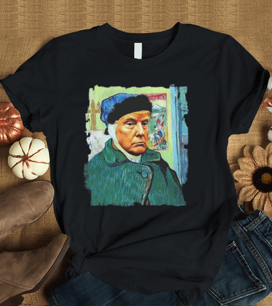 Trump Van Gogh Ear Bandage Painting T-Shirt