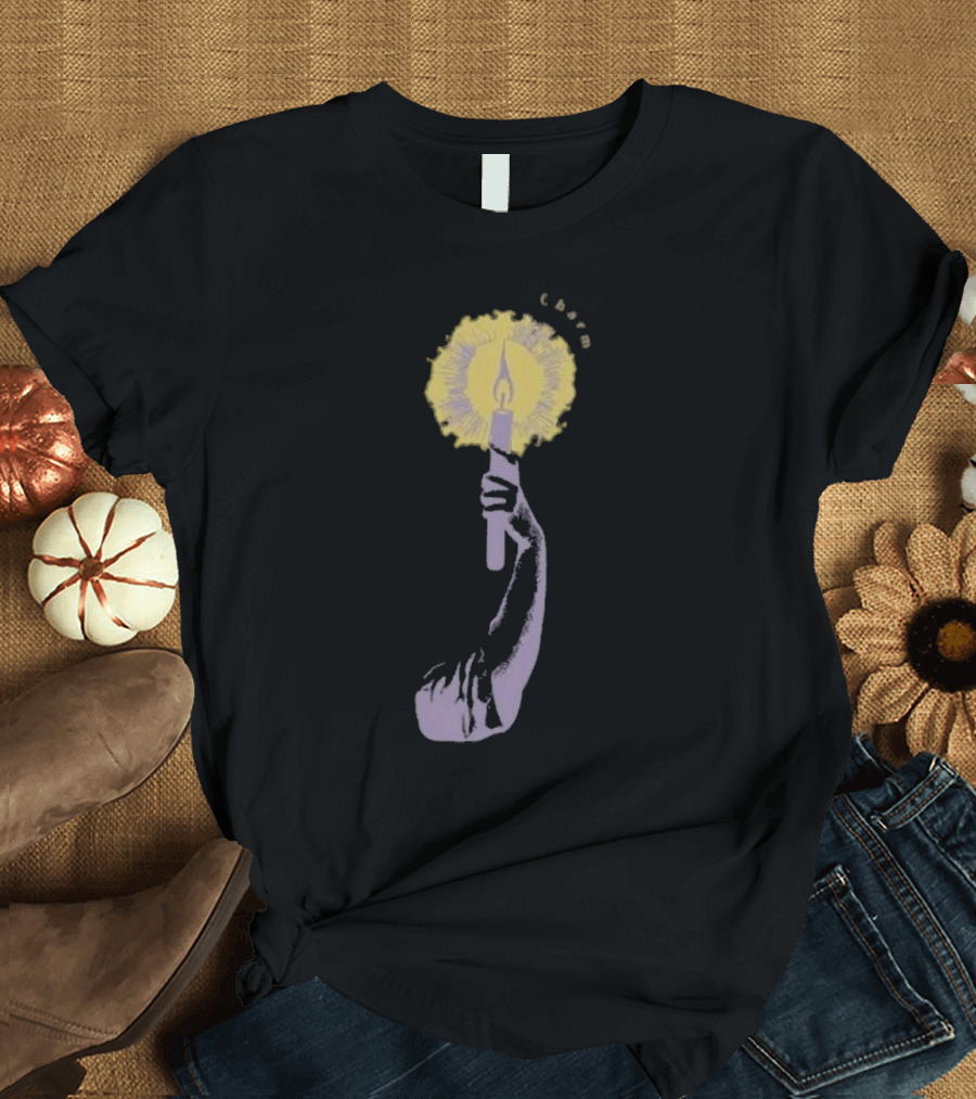 Clairo Merch Candle Hand Illustration Charm T-Shirt