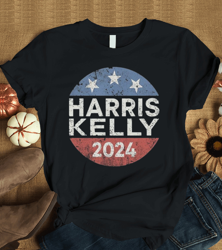 Harris Kelly 2024 Campaign Stars Circle T-Shirt