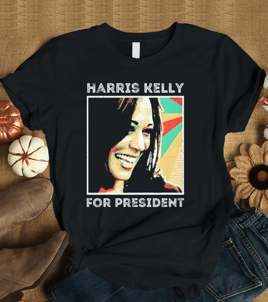 Harris Kelly For President 2024 Retro Pop T-Shirt