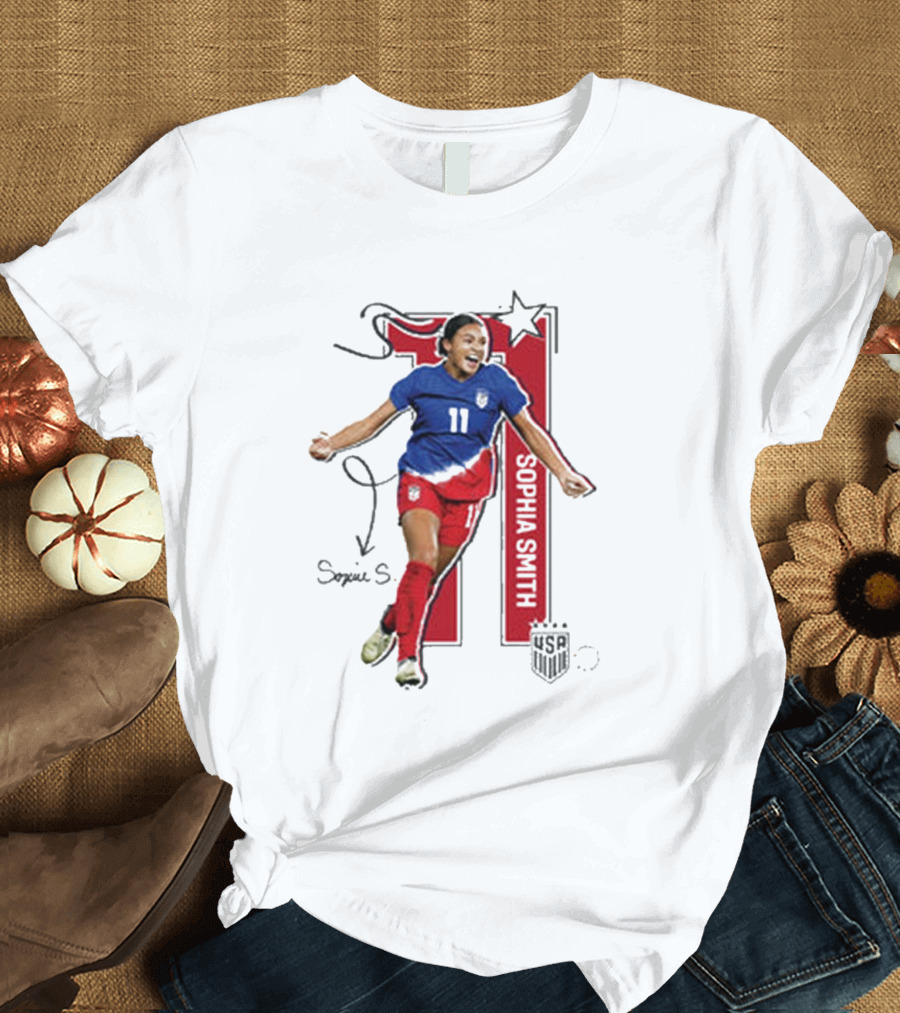 Sophia Smith USWNT 11 Signature T-Shirt