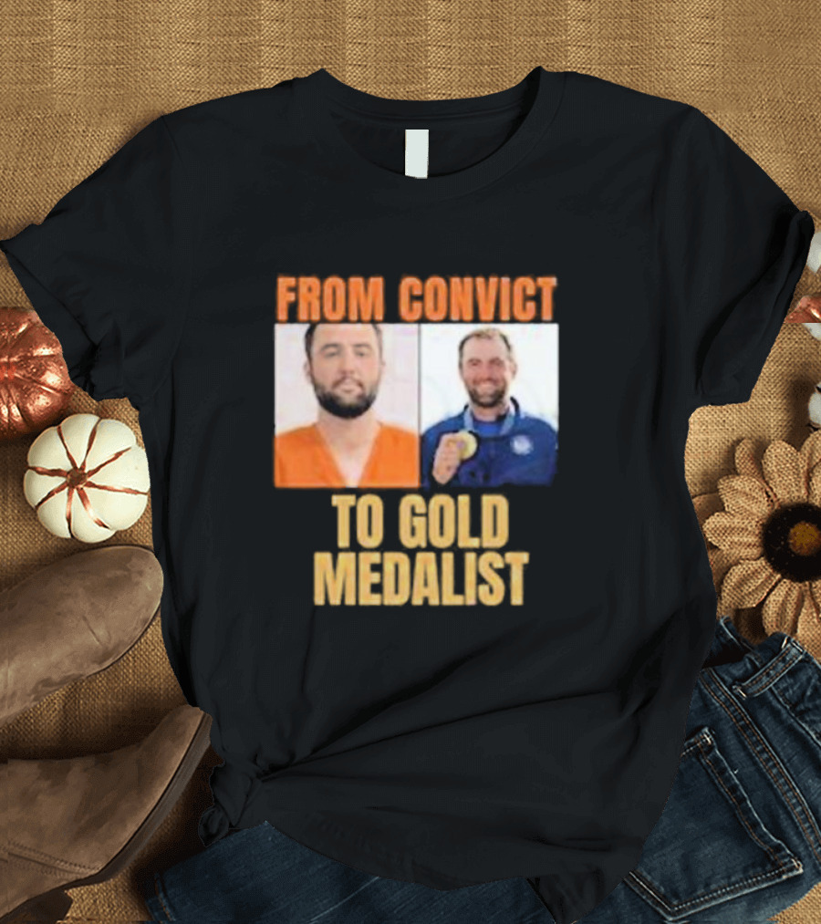 From Convict to Gold Medalist: Scottie Scheffler Transformation T-Shirt