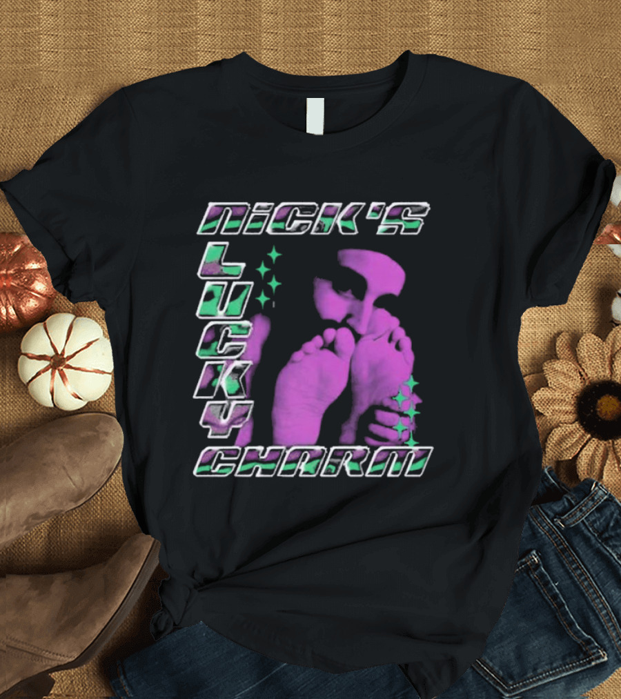 Nick's Lucky Charm Starry Neon Feet T-Shirt