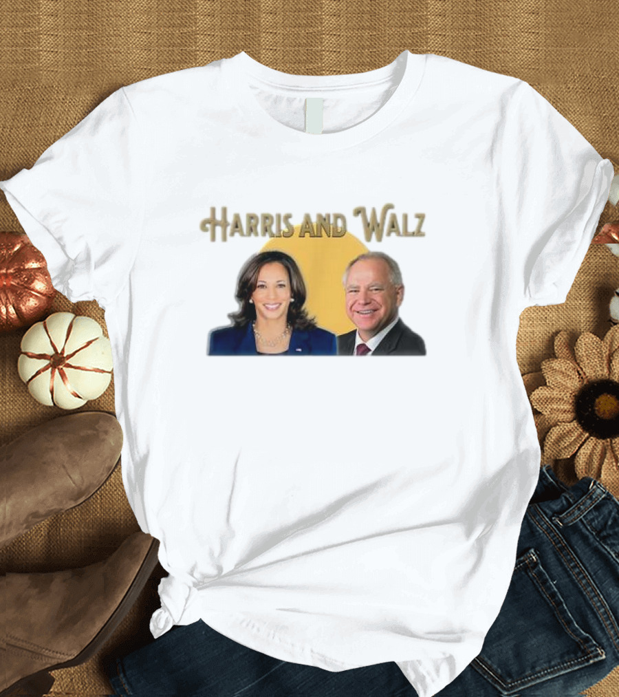 Harris And Walz 2024 Kamala And Tim President Freedom Hope Unity T-Shirt