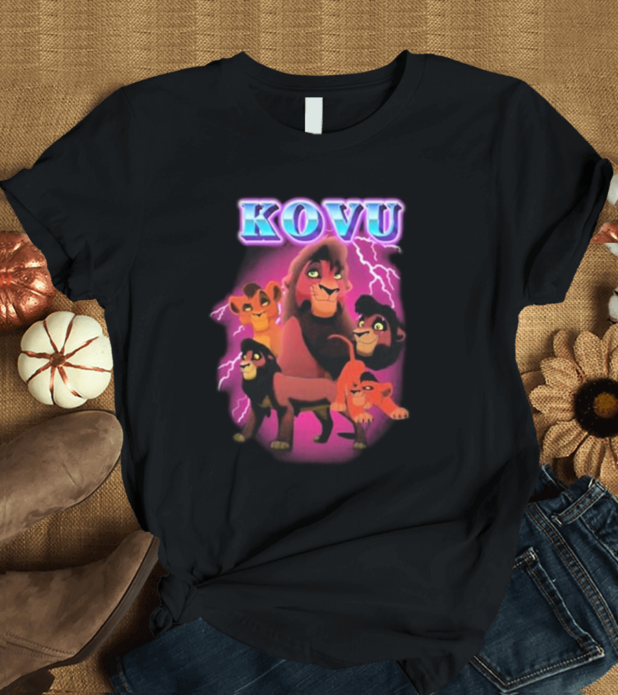 Kovu Lion King 2 Characters Purple Lightning Scene T-Shirt
