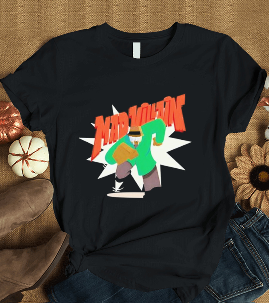 Madvillain MF Doom Cartoon Style Retro Villain Action T-Shirt