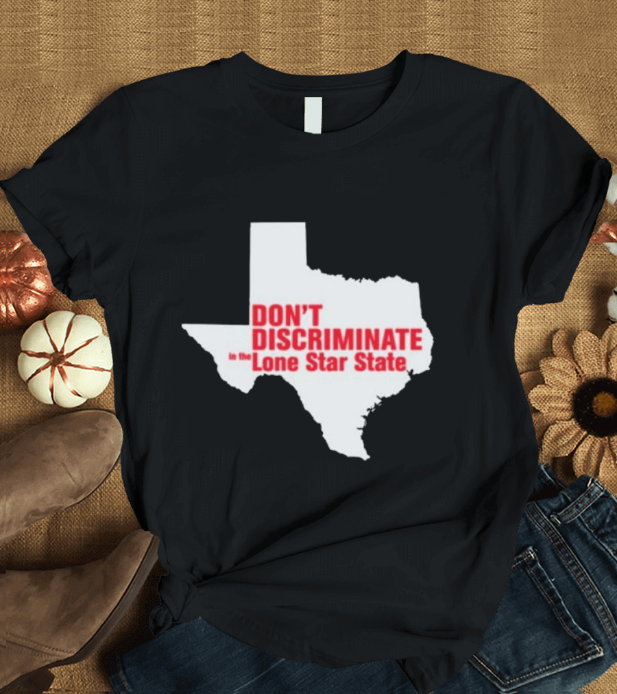 Major Hightide Don't Discriminate in the Lone Star State Map T-Shirt