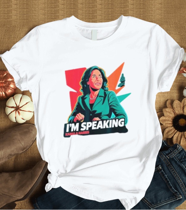 T-Shirt: Kamala Harris I’m Speaking Iconic Presidential T-Shirt Kamala Harris I’m Speaking Iconic Presidential T-Shirt