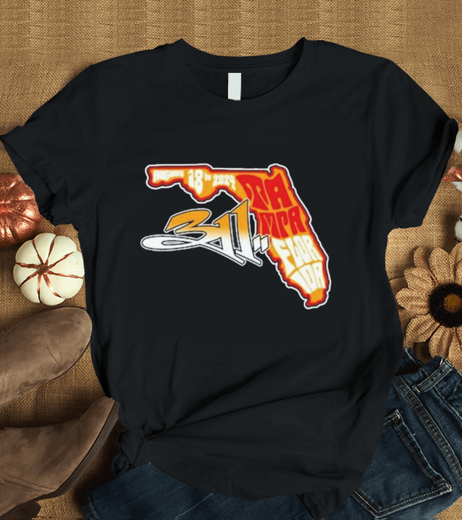 311 Band August 18 2024 Tampa Florida Event T-Shirt