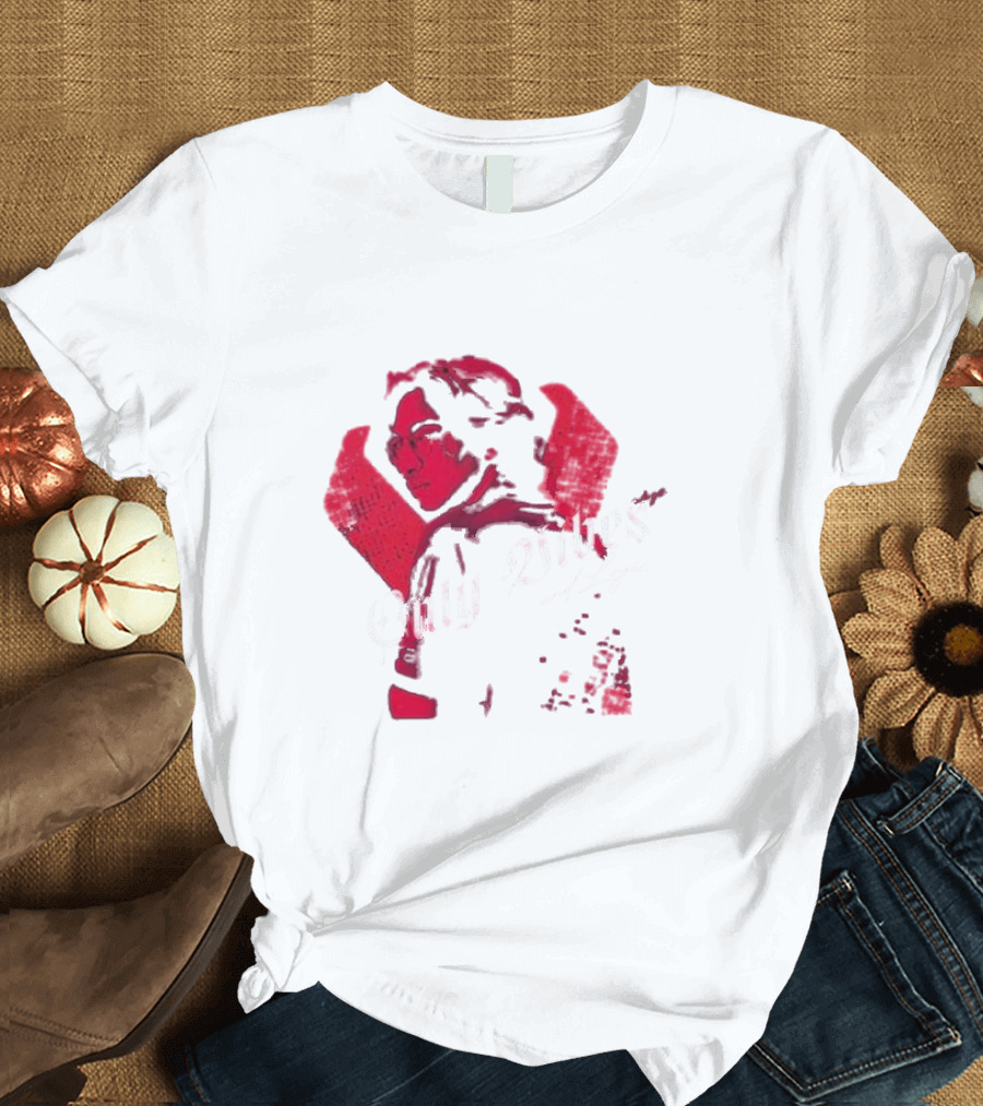 Only Vibes and Logic Amine Ouarid Red Abstract T-Shirt