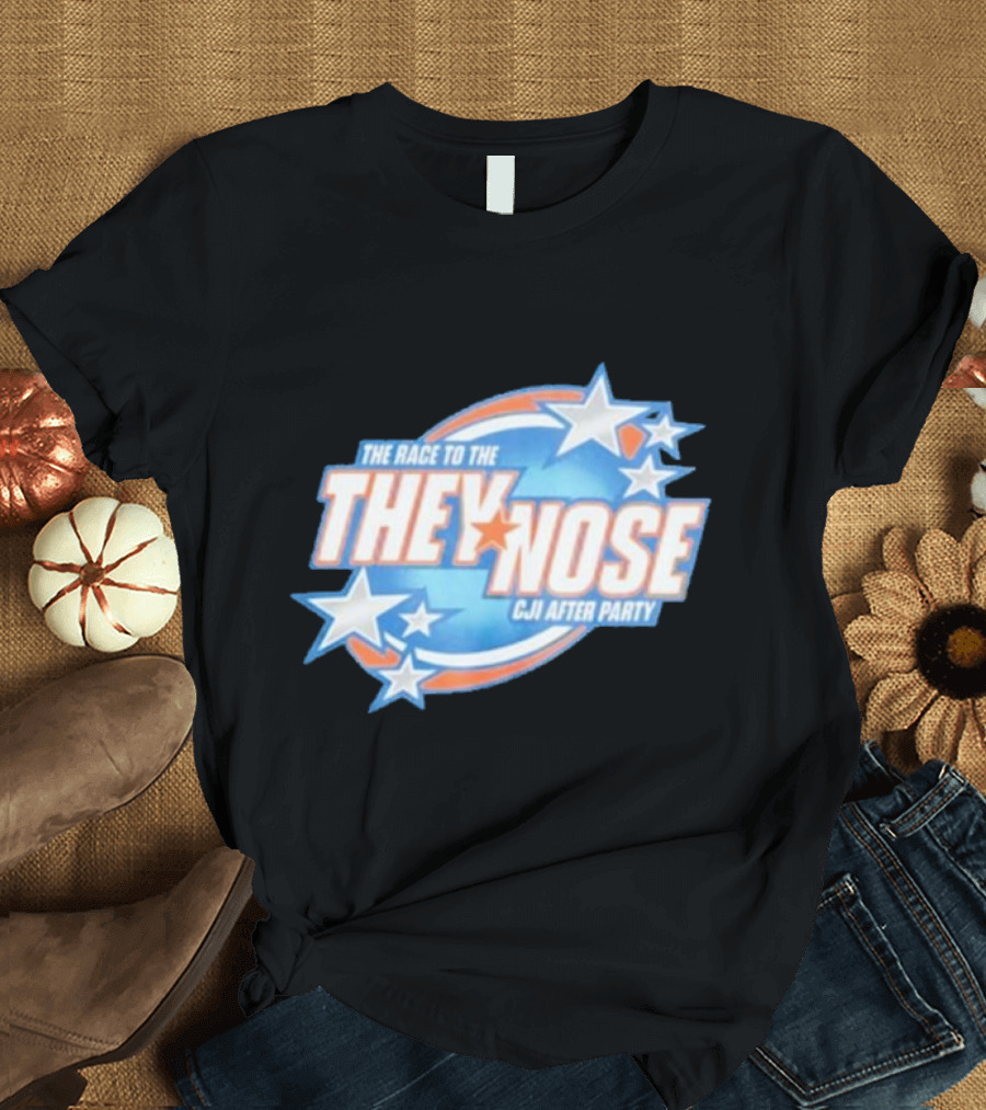 The Race To The They Nose Cji After Party Stars and Swirls T-Shirt