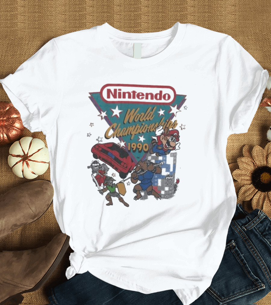 Nintendo World Championships 1990 Vtg Licensed T-Shirt