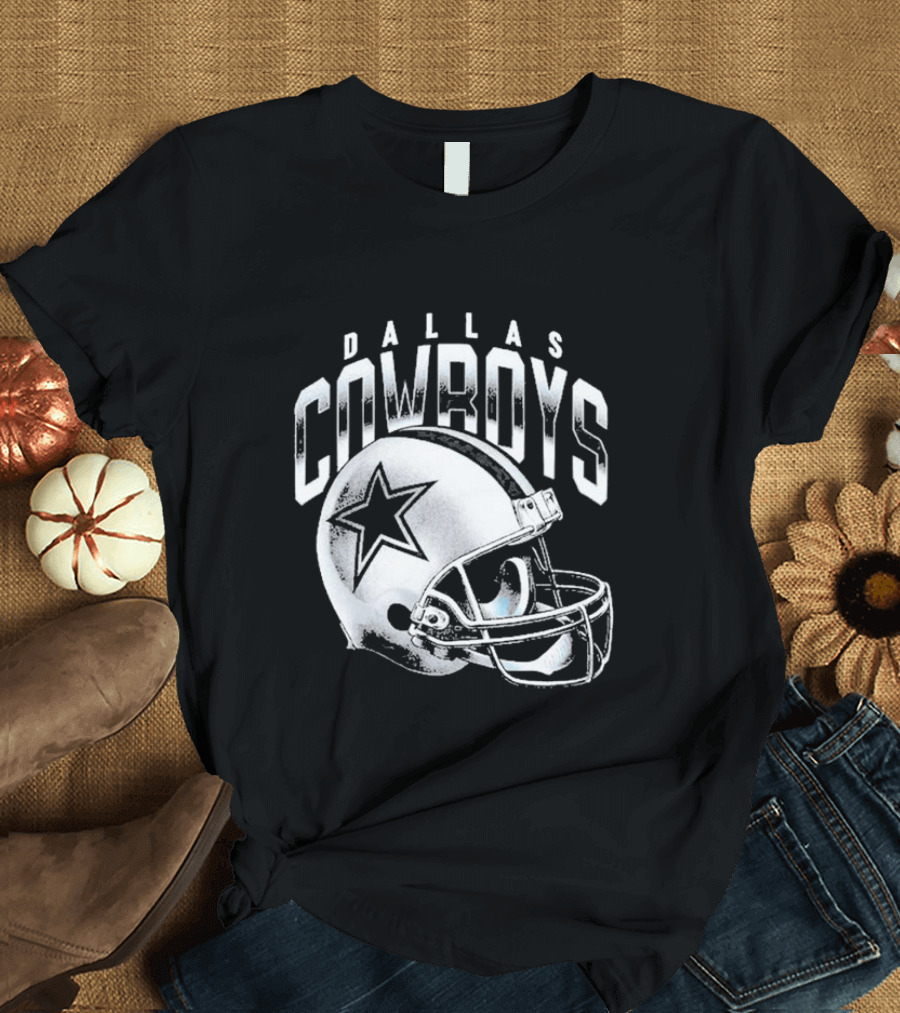 Dallas Cowboys Silver Star Helmet T-Shirt