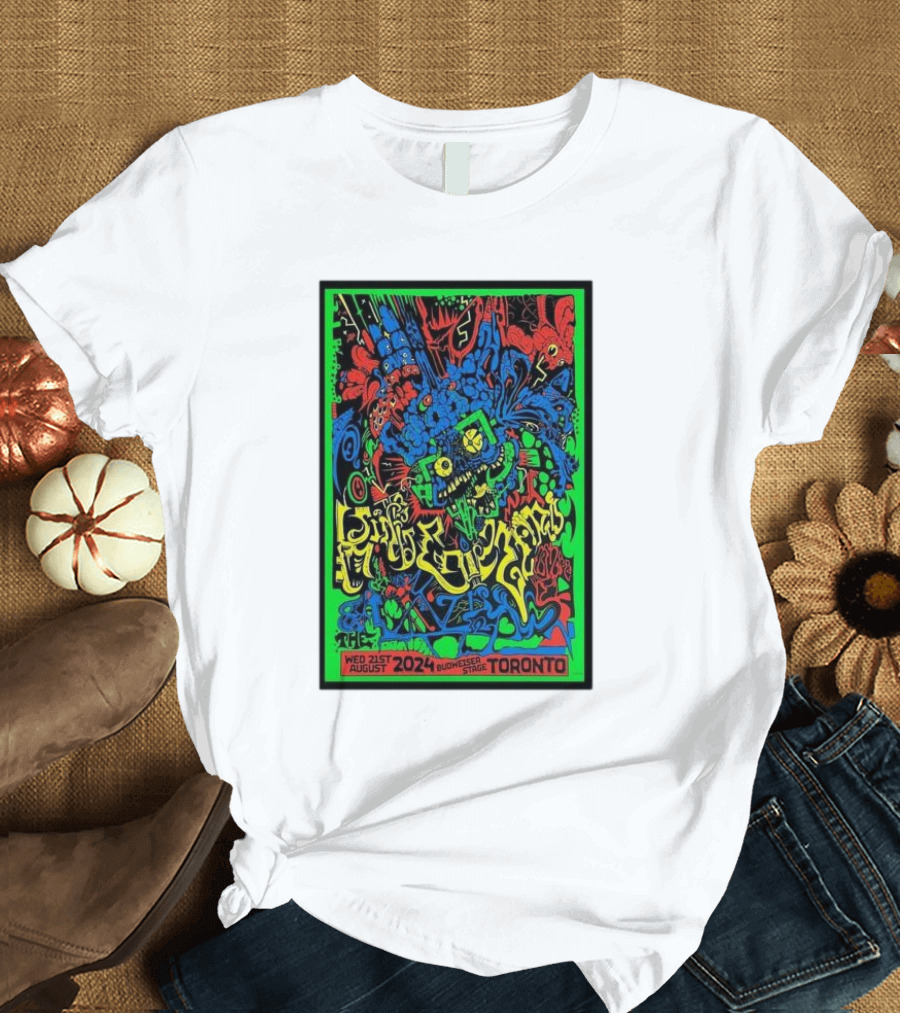 King Gizzard and The Lizard Wizard Budweiser Stage Toronto Wed 21st August 2024 Psychedelic Art Event T-Shirt