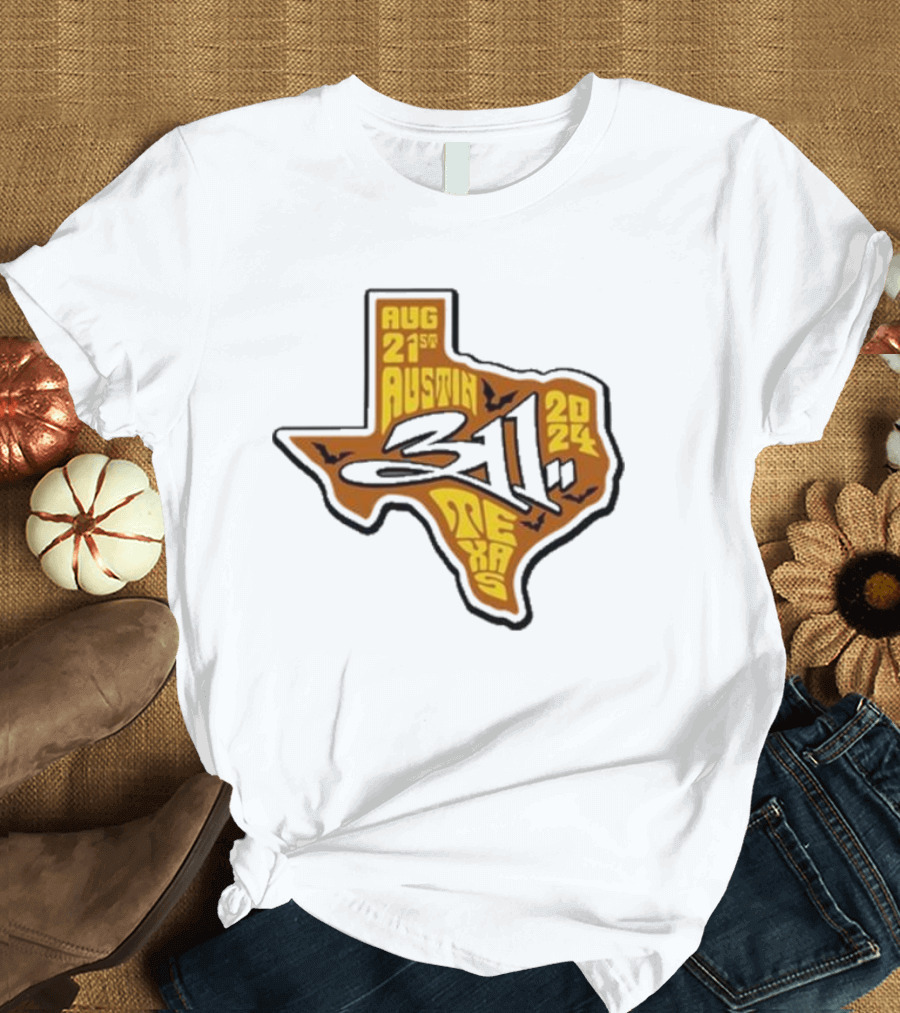 Aug 21st 2024 311 Austin Texas Tour Map T-Shirt