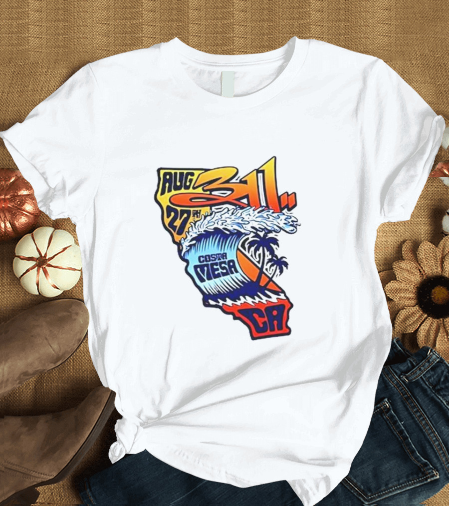 311 Costa Mesa CA August 27 2024 Wave T-Shirt