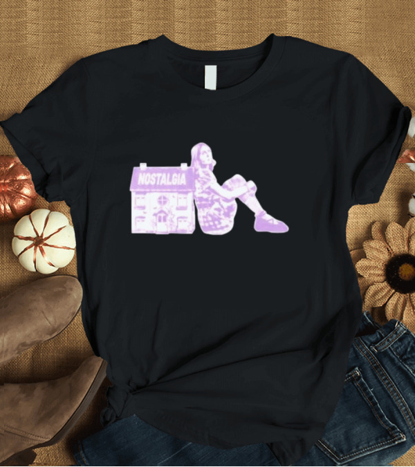 T-Shirt: Nostalgia House Girl Silhouette in Purple Tone T-Shirt Nostalgia House Girl Silhouette in Purple Tone T-Shirt