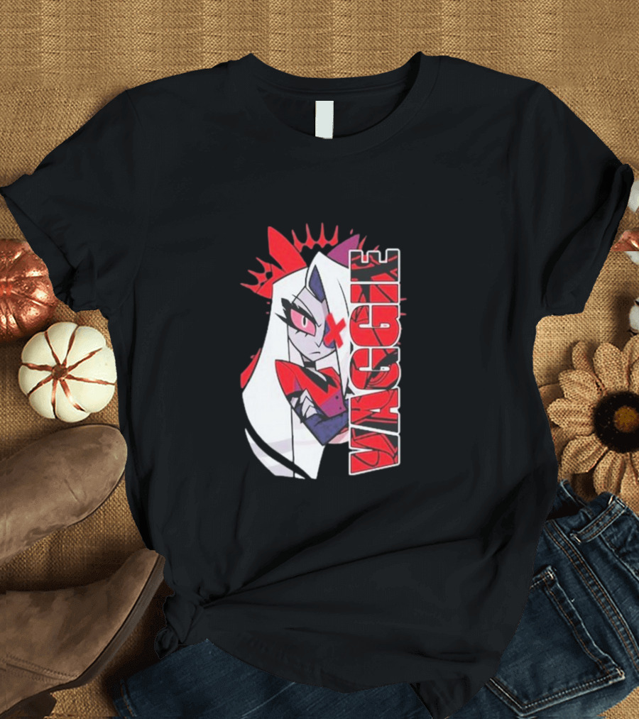 Hazbin Hotel Vaggie Red and White Character T-Shirt