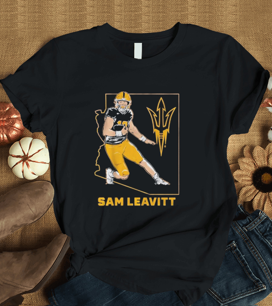 Sam Leavitt ASU Football State T-Shirt