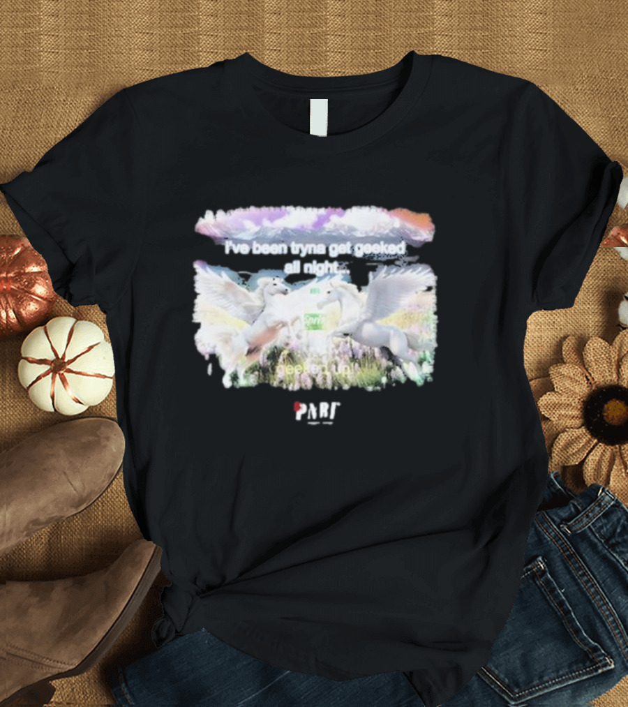 I've Been Tryna Get Geeked All Night Geeked Up Pony PARI T-Shirt