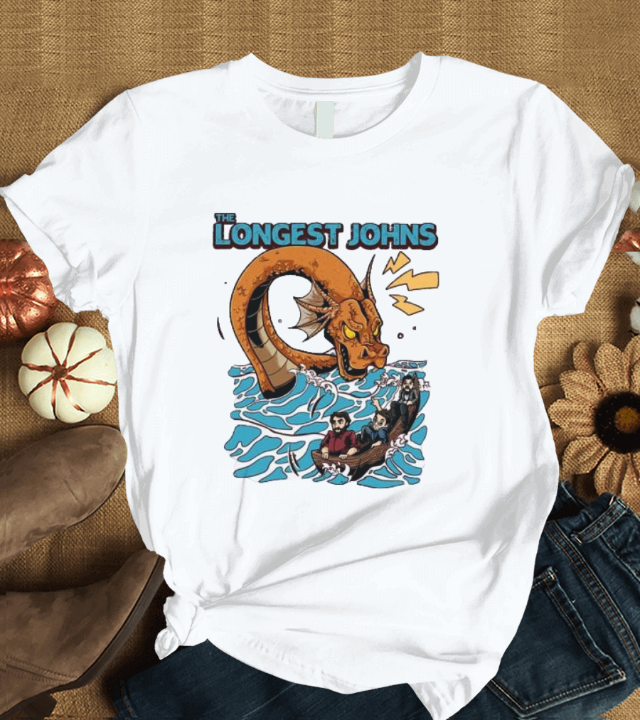 The Longest Johns Sea Monster Adventure Rowboat Journey T-Shirt