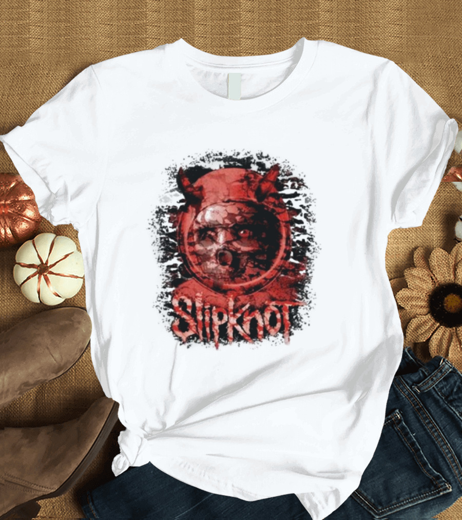 Slipknot Heller Air Capsule 001 Distorted Devil Mask T-Shirt