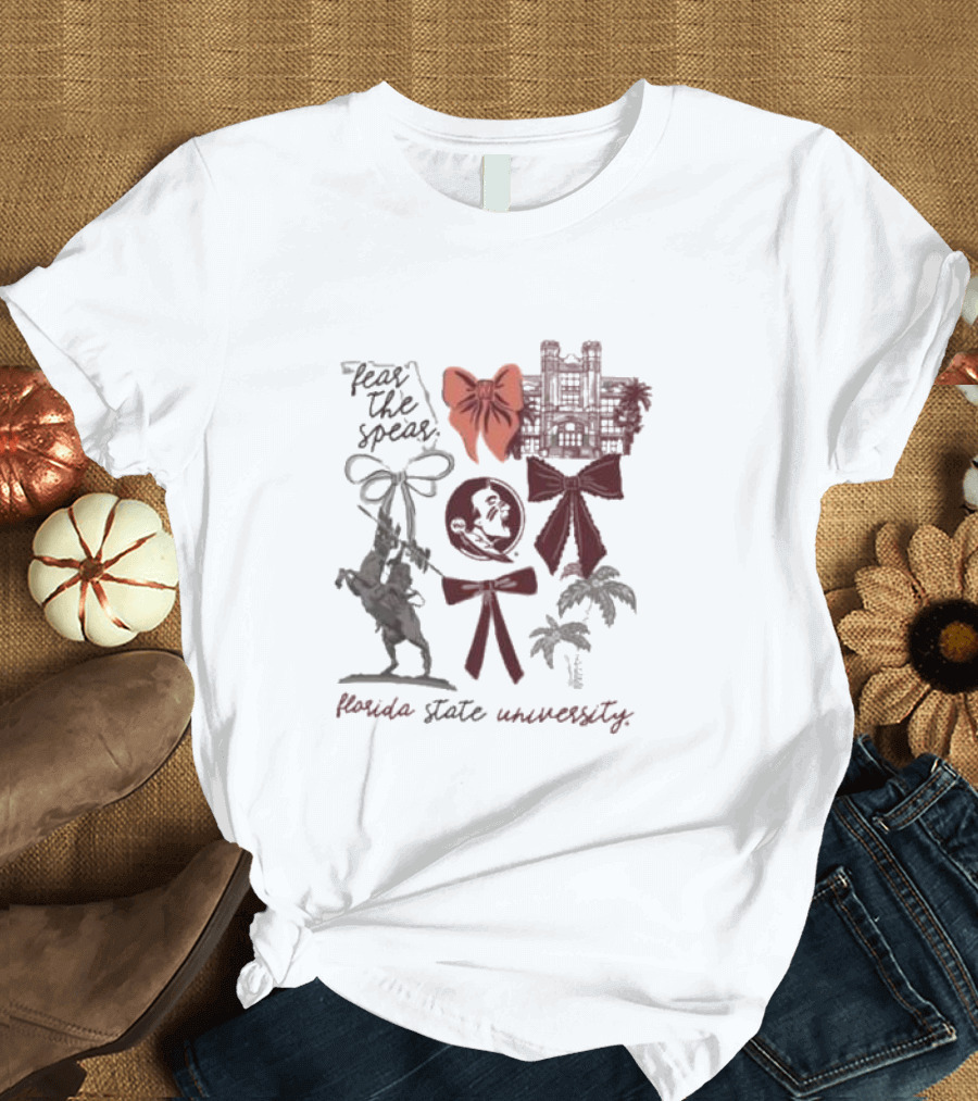 Florida State Seminoles Fear The Spear University Iconography T-Shirt