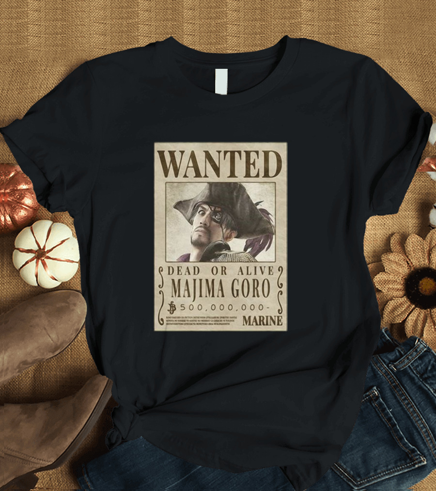 Wanted Dead or Alive Majima Goro Marine 500 Million T-Shirt