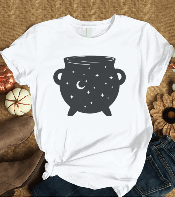T-Shirt: Celestial Cauldron Moon Star Cosmic Mystical Witchy Occult Vintage T-Shirt Celestial Cauldron Moon Star Cosmic Mystical Witchy Occult Vintage T-Shirt