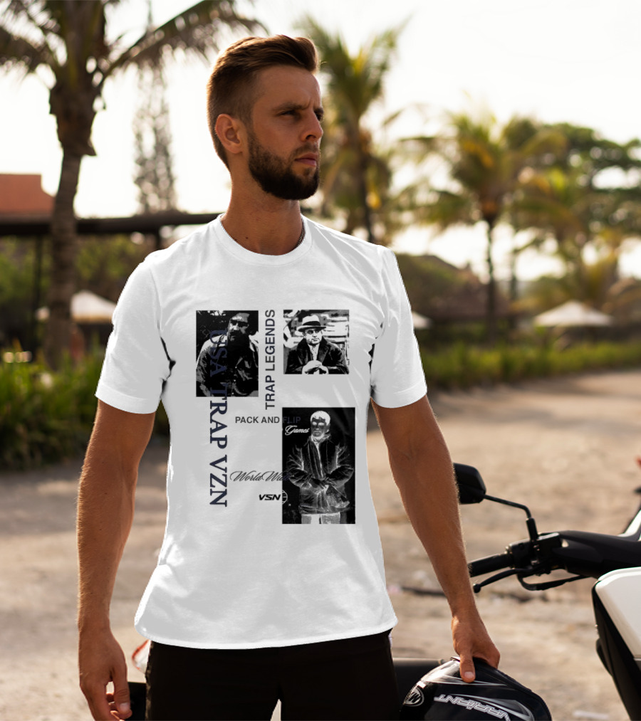 USA Trap VZN Trap Legends Pack And Flip Games World Wide VSN T-Shirt