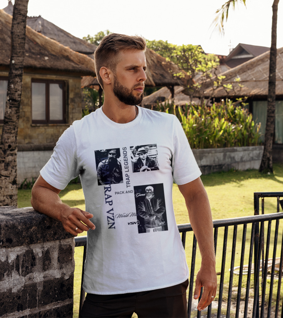 USA Trap VZN Trap Legends Pack And Flip Games World Wide VSN T-Shirt