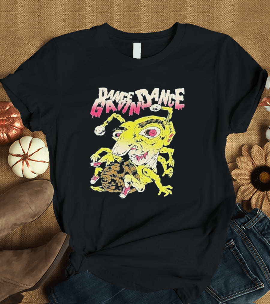 Dance Gavin Dance Band Rare Cartoonish Yellow Creature with Pink Accents T-Shirt