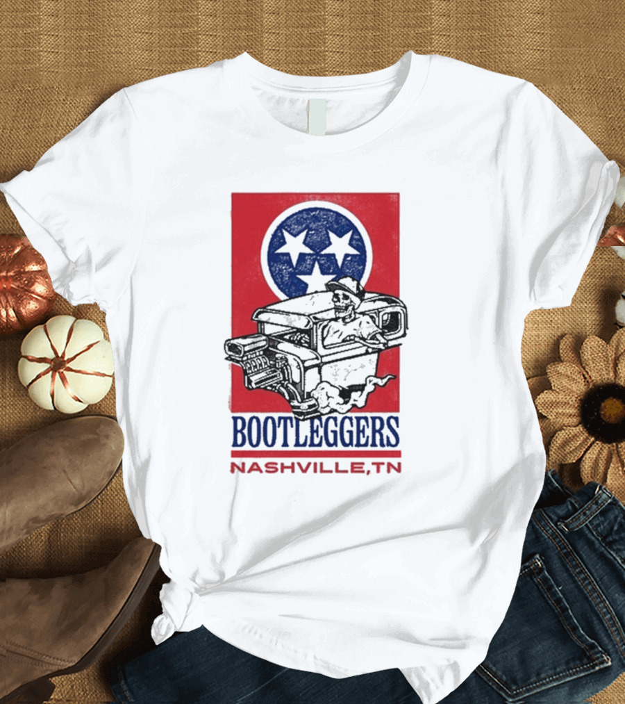Luke Combs Bootleggers Hot Rod Skeleton 2024 Nashville TN T-Shirt