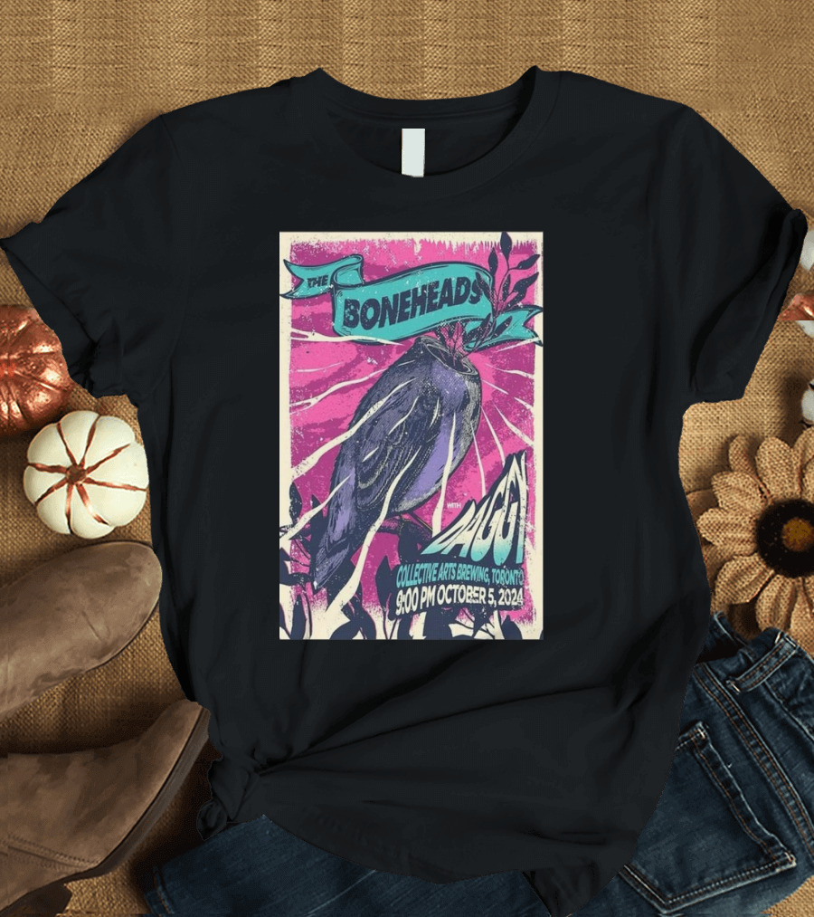 The Boneheads with Auggi 9:00 PM October 5, 2024 Collective Arts Brewing, Toronto T-Shirt