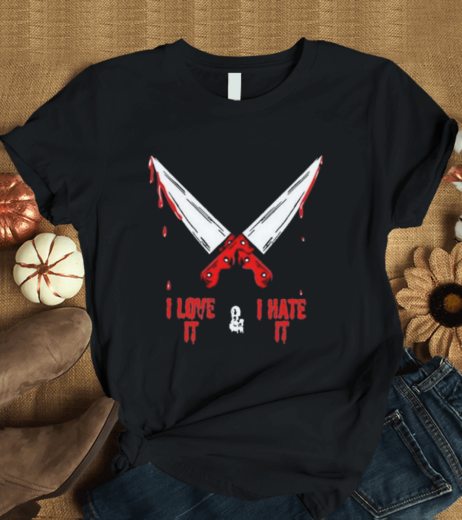 Murder With My Husband Mwmh I Love It I Hate It Knives Out 2.0 T-Shirt