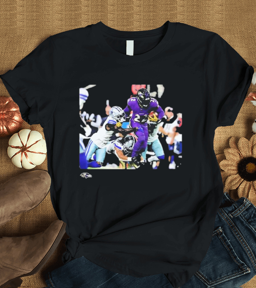 Derrick Henry Baltimore Ravens NFL Week 3 Action Play T-Shirt