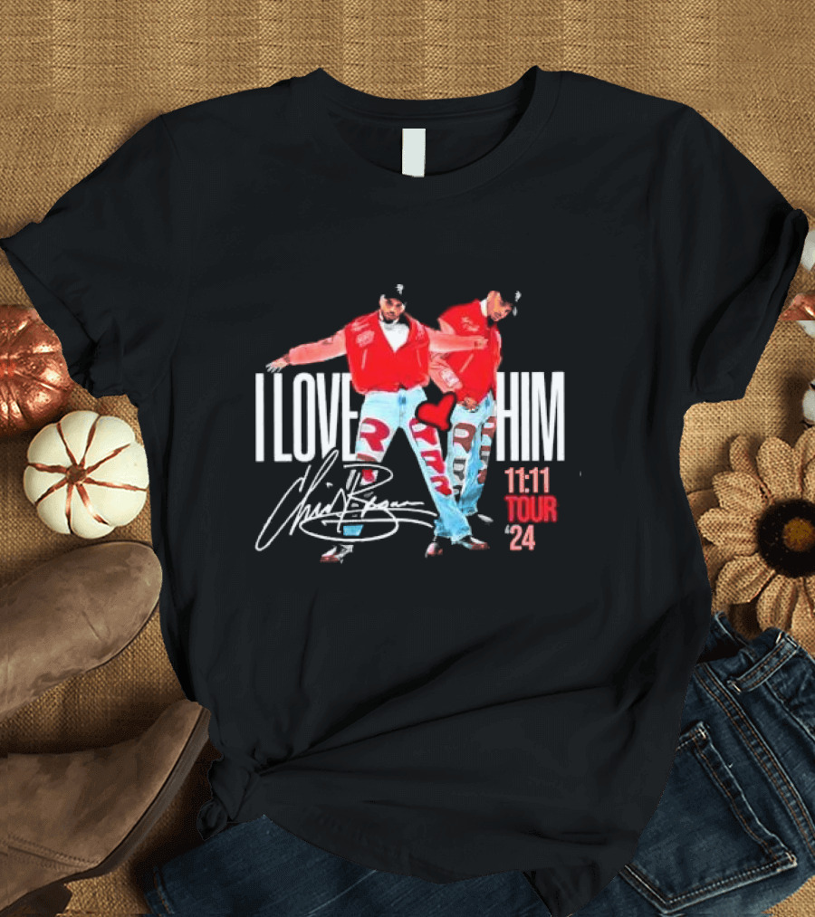 Chris Brown I Love Him 11:11 Tour '24 T-Shirt
