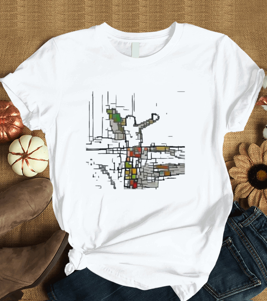 Expressive Xpressive 2024 Mondrian-Inspired Abstract T-Shirt