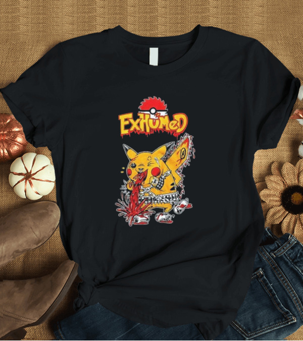 T-Shirt: Exhumed Pukemon Darker Corners Parody Pokémon Mashup T-Shirt Exhumed Pukemon Darker Corners Parody Pokémon Mashup T-Shirt