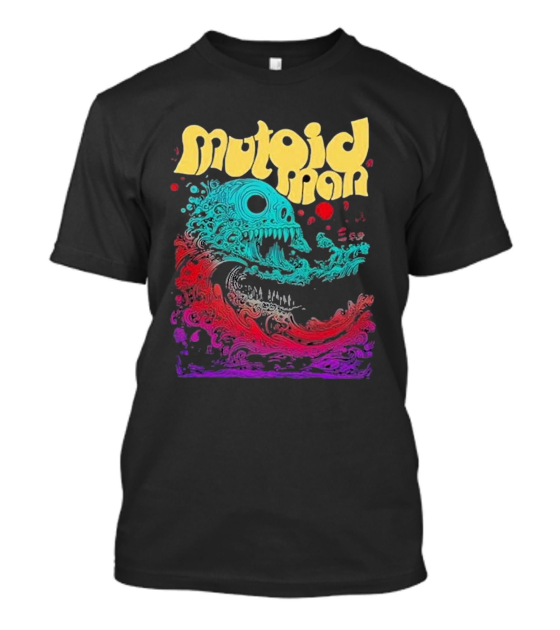 Mutoid Man Psychedelic Skull Wave Explosion T-Shirt