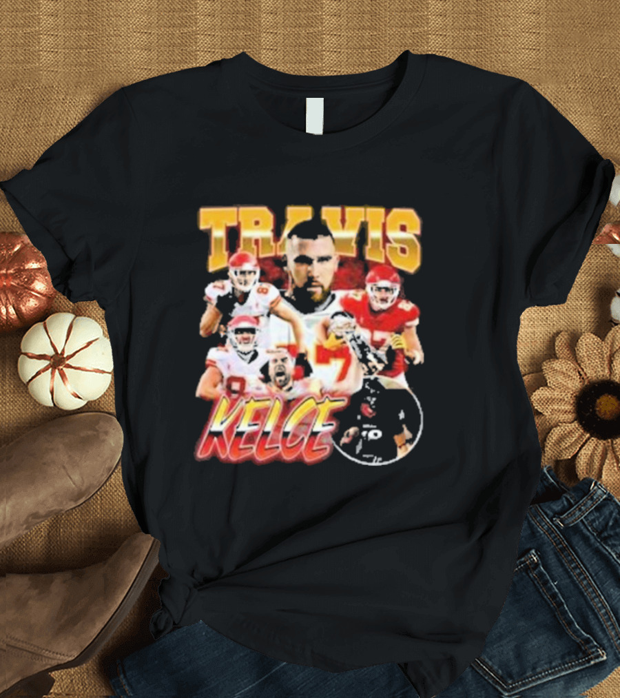 Travis Kelce Chiefs Players Collage T-Shirt