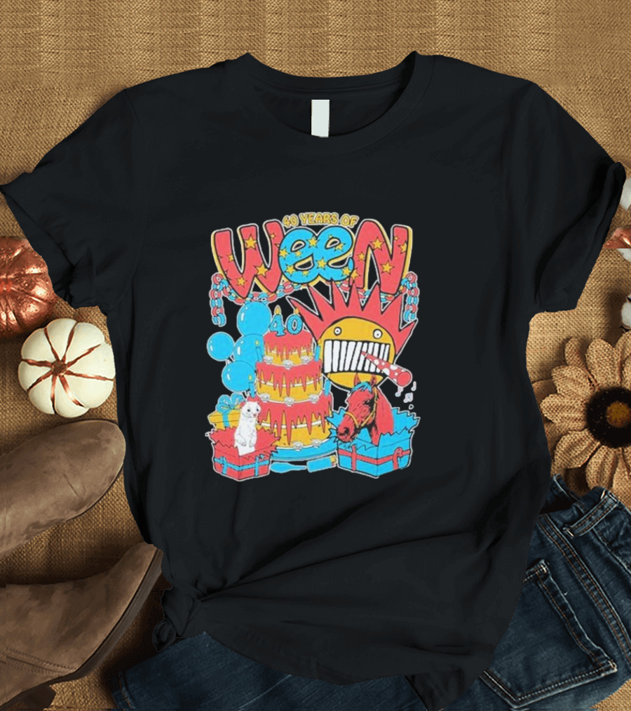 Ween 40 Years of Ween 40th Anniversary Tour T-Shirt