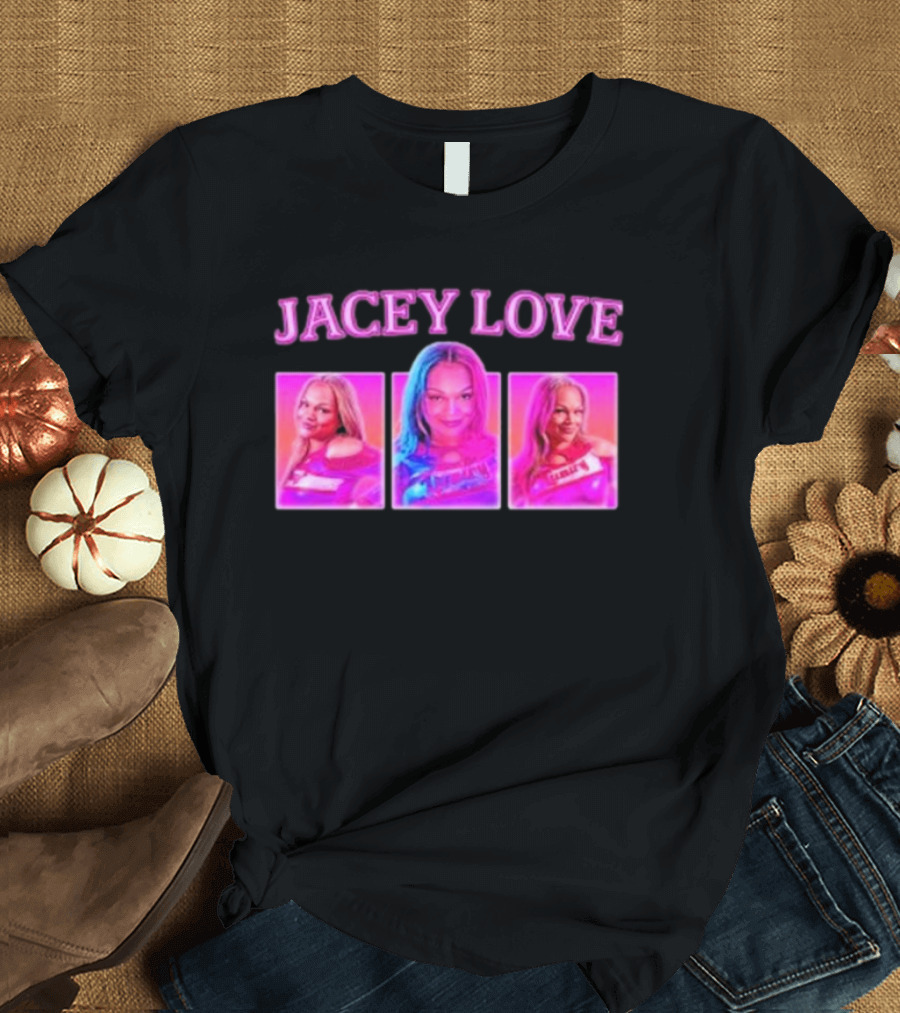 Jacey Love 90s Nostalgia Pop Art Triptych T-Shirt