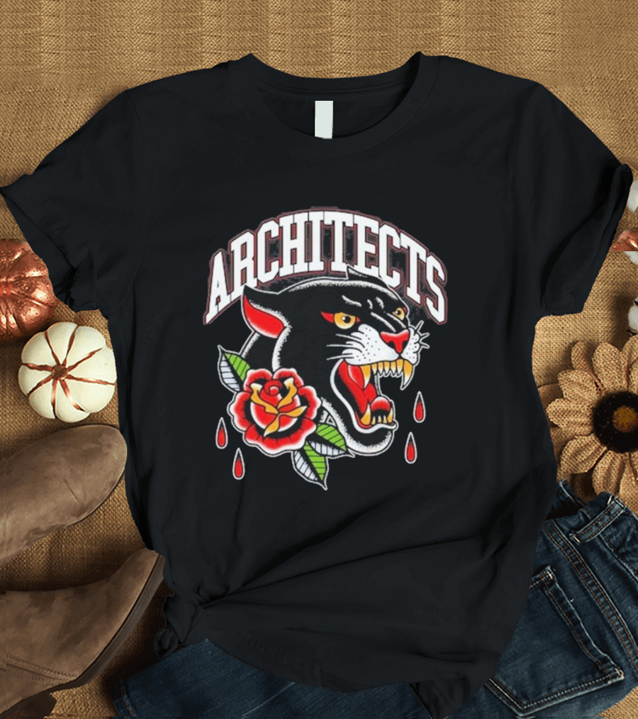 ARCHITECTS 2024 Panther Tattoo Black T-Shirt