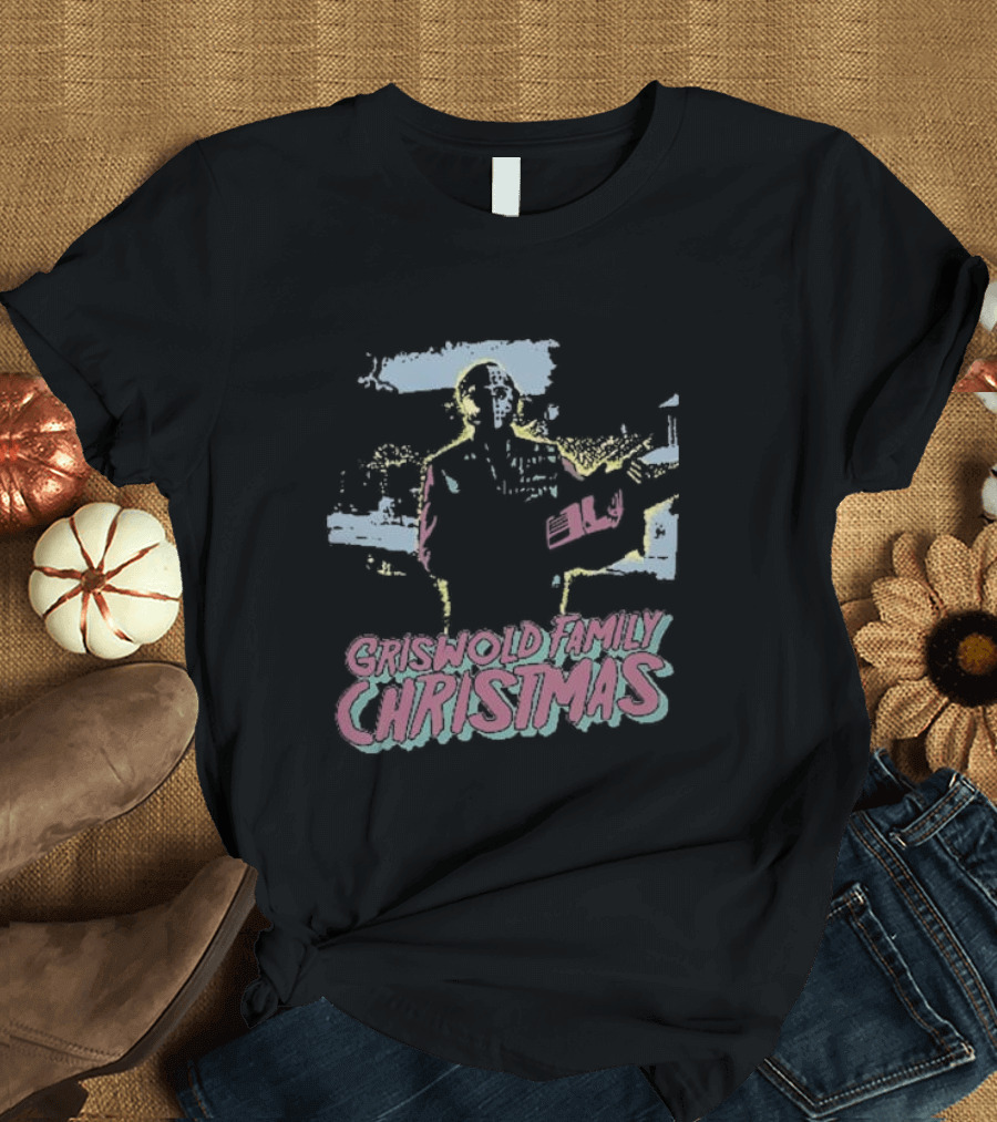 Griswold Family Christmas with Jason Voorhees Holiday Mashup T-Shirt